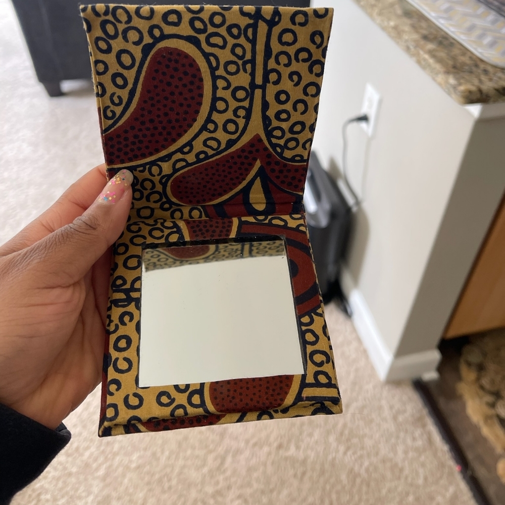 African print pocket Mirrors/ compact